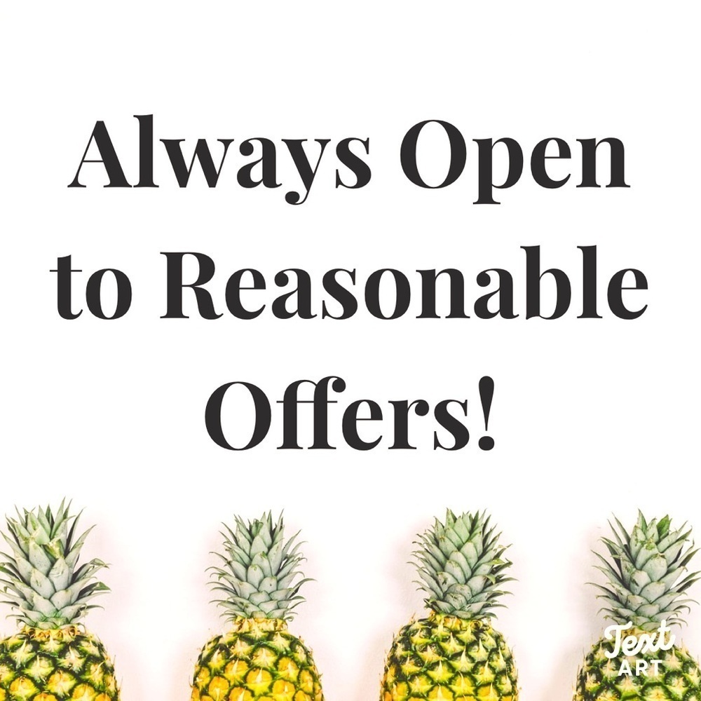 Open to Reasonable Offers!